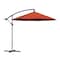 Nature Spring Patio Umbrella Cantilever Hanging Outdoor Shade, Easy Crank and Base for Table, 10-foot (Orange) 203186MYQ - alternate 1